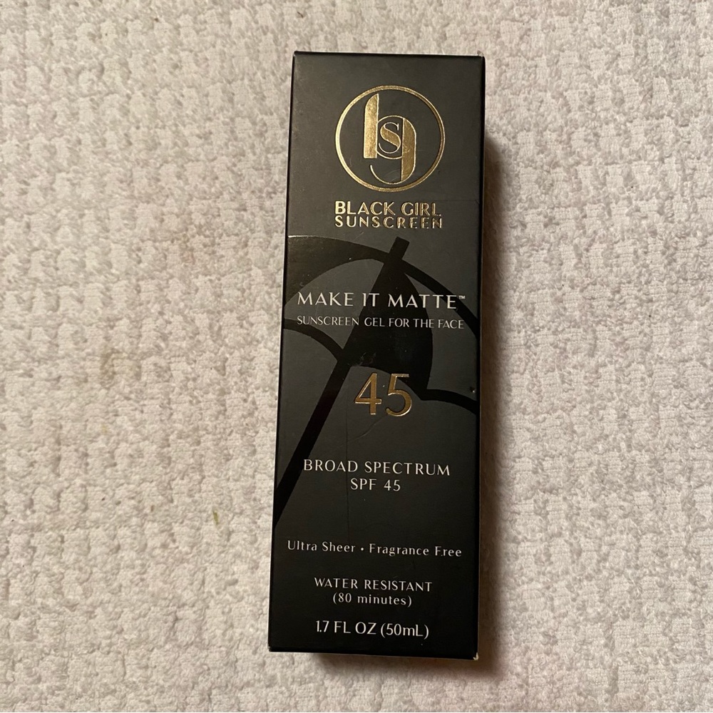 Black Girl Sunscreen Make It Matte Sunscreen Face Gel SPF 45 1.7 fl oz